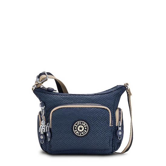 Kipling Gabbie Mini Printed Çapraz Askılı Çanta Mavi | TR 2091DF